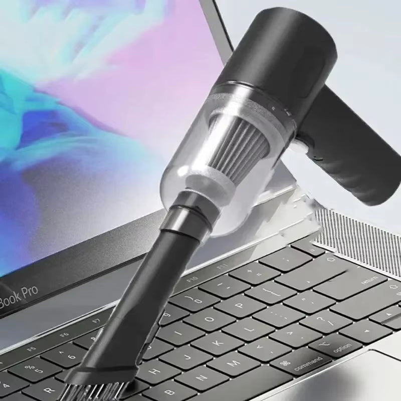 Portable Wireless Car Vacuum Cleaner USB Charging 1200Mah Mini Wet and Dry Cleaning Appliance for Household Use