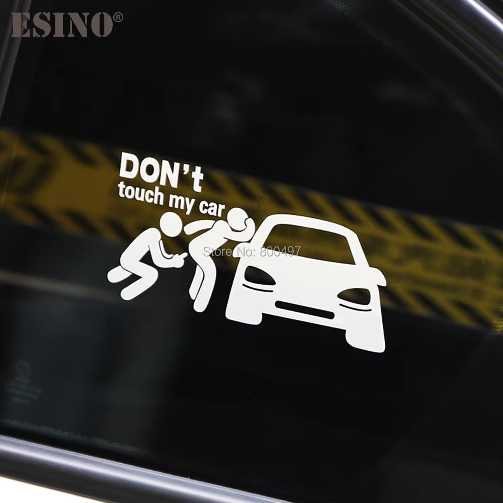 Car Styling Fashion Funny Decoration Car Accessory Don'T Touch My Car Baby in Car Creative Reflective Stickers Car Body Decal