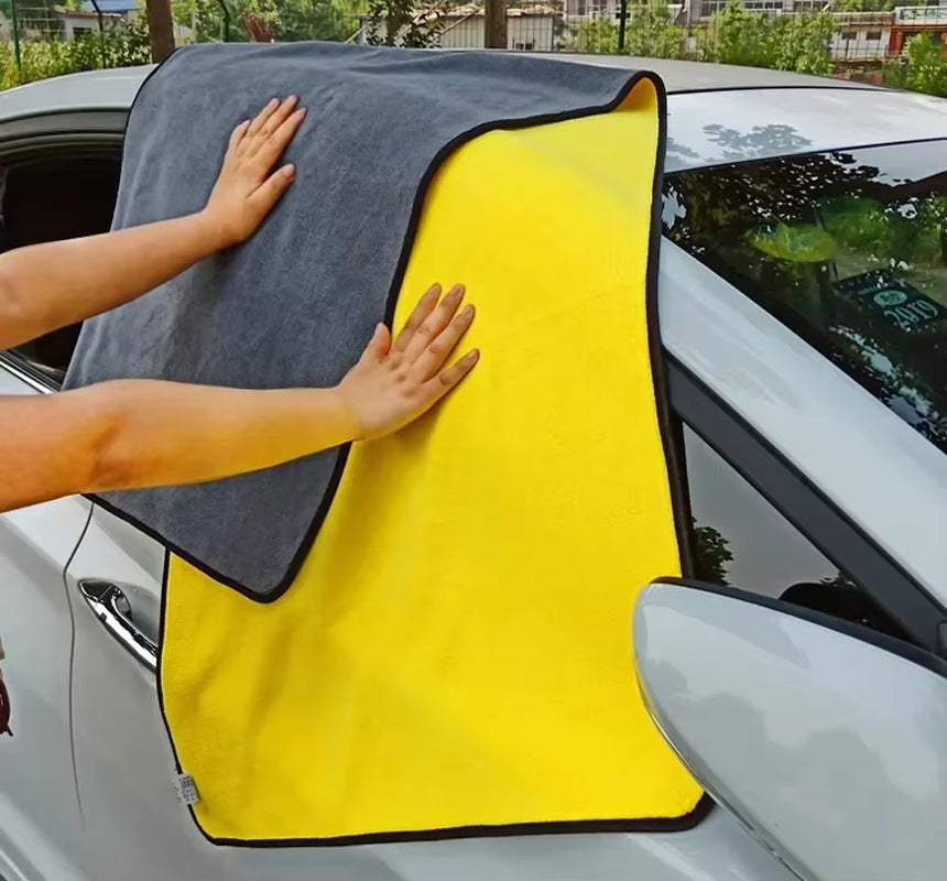 30X60Cm Microfiber Car Towel Super Absorbent Car Wash Cloth Drying Rag for Cars Polishing Household Window Cleaning Tools
