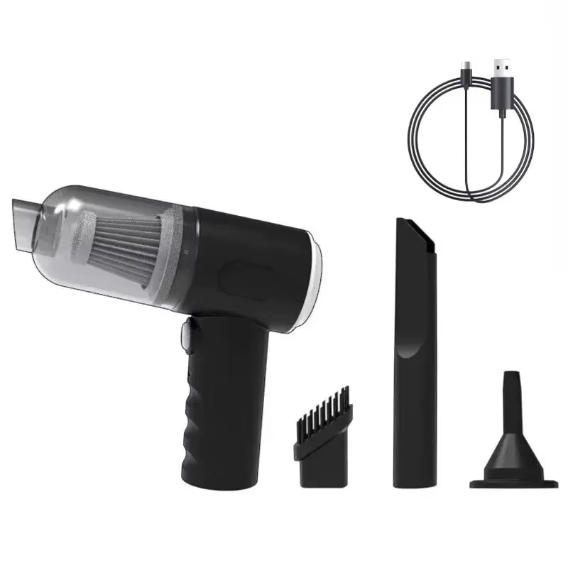 Portable Wireless Car Vacuum Cleaner USB Charging 1200Mah Mini Wet and Dry Cleaning Appliance for Household Use