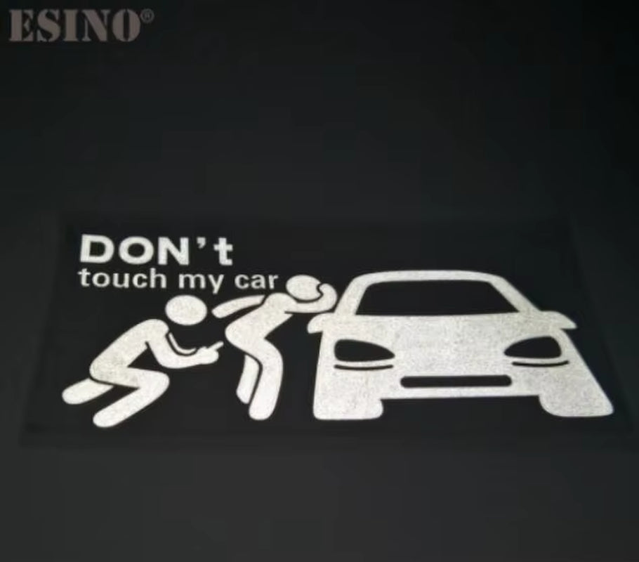 Car Styling Fashion Funny Decoration Car Accessory Don'T Touch My Car Baby in Car Creative Reflective Stickers Car Body Decal