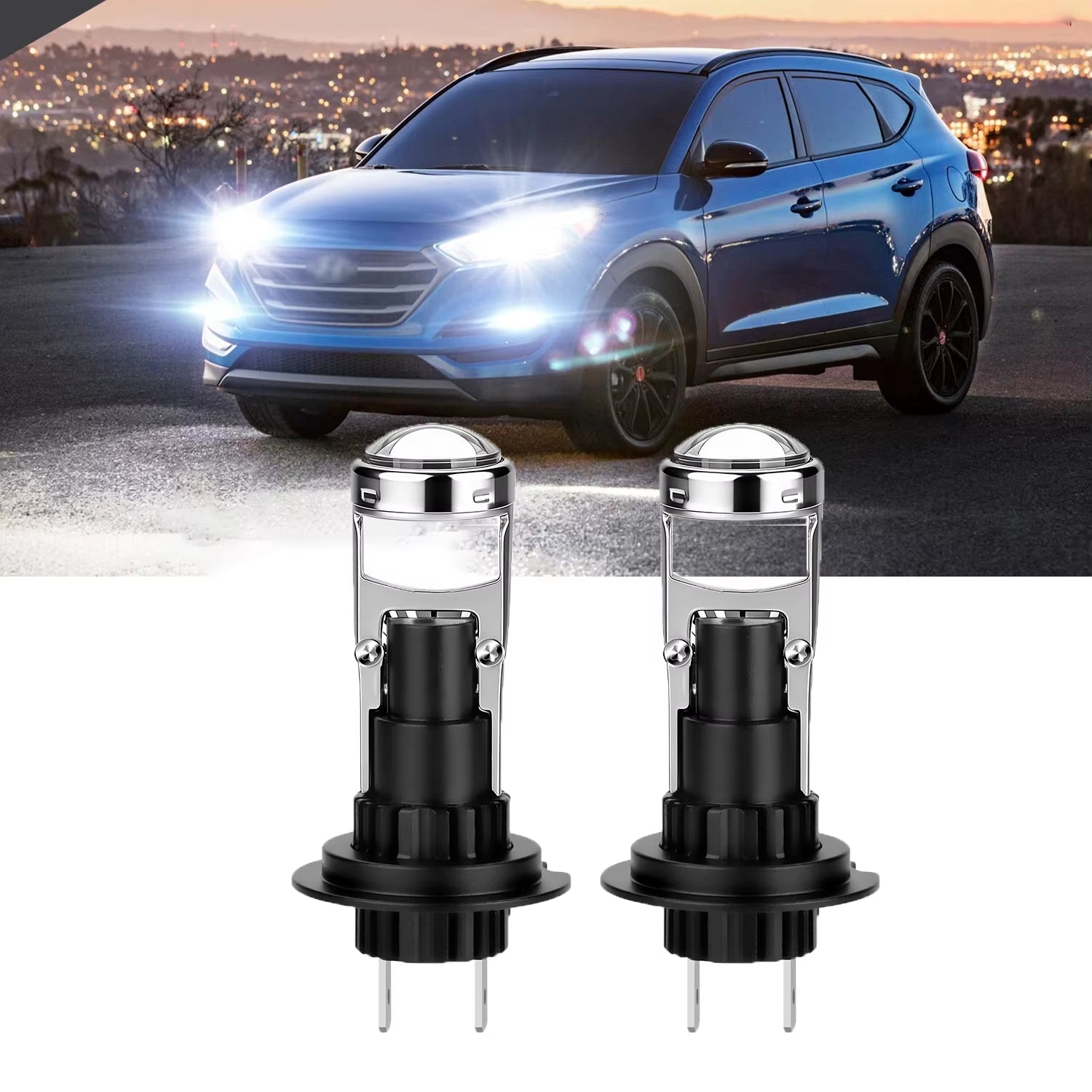 H7 LED Projector Lens Car Headlight Canbus 20000LM 150W Car LED Lights Bulbs 3570 CSP Turbo Lights Car Motorcycle Lights