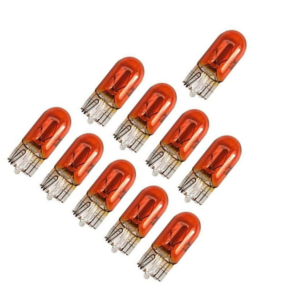 50Pcs Side Indicator Capless Lamp LED 501 T10 W5W Amber Orange Car Light Bulbs Car LED Lights
