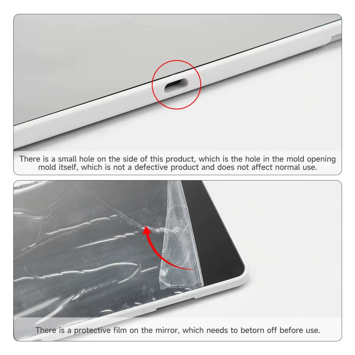 Portable Car Makeup Mirror Universal Car Interior Mirror Auto Sun-Shading Visor HD Mirrors for Girls Women Car Accessories