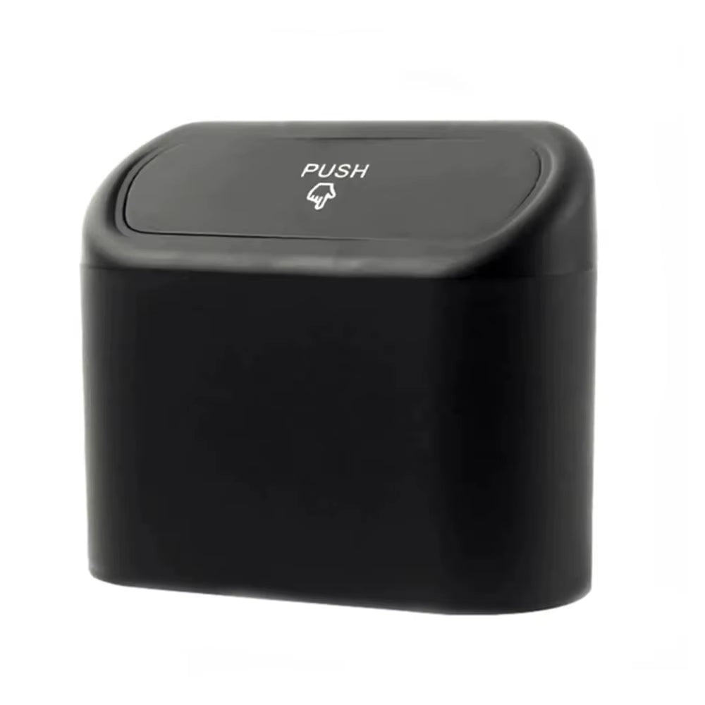 Car Grab Bins Suspended Car Trash Can Trash Dustbin Organizer Black Pink White ABS Square Press-Fit Trash Can/Bag