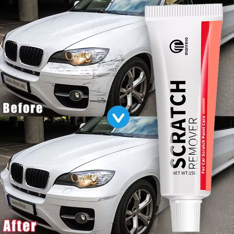 Car Scratch Remover Car Polishing Paste with Sponge, Car Body Paint Care Kit Car Paint Repair Spray Paint for Car