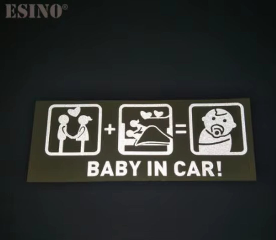 Car Styling Fashion Funny Decoration Car Accessory Don'T Touch My Car Baby in Car Creative Reflective Stickers Car Body Decal
