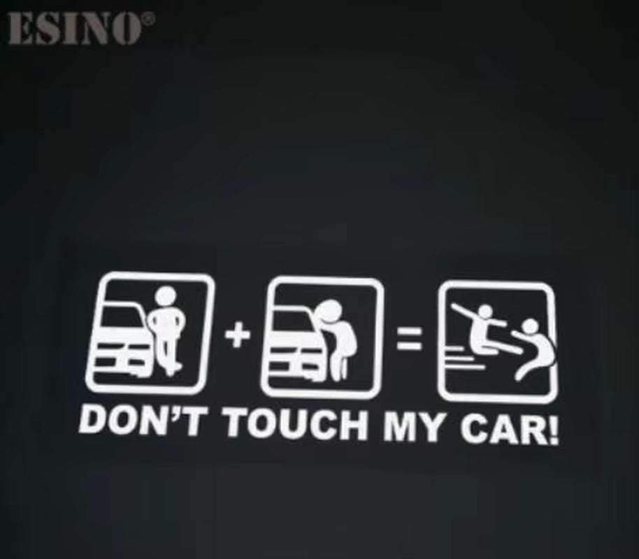 Car Styling Fashion Funny Decoration Car Accessory Don'T Touch My Car Baby in Car Creative Reflective Stickers Car Body Decal