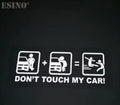 Car Styling Fashion Funny Decoration Car Accessory Don'T Touch My Car Baby in Car Creative Reflective Stickers Car Body Decal