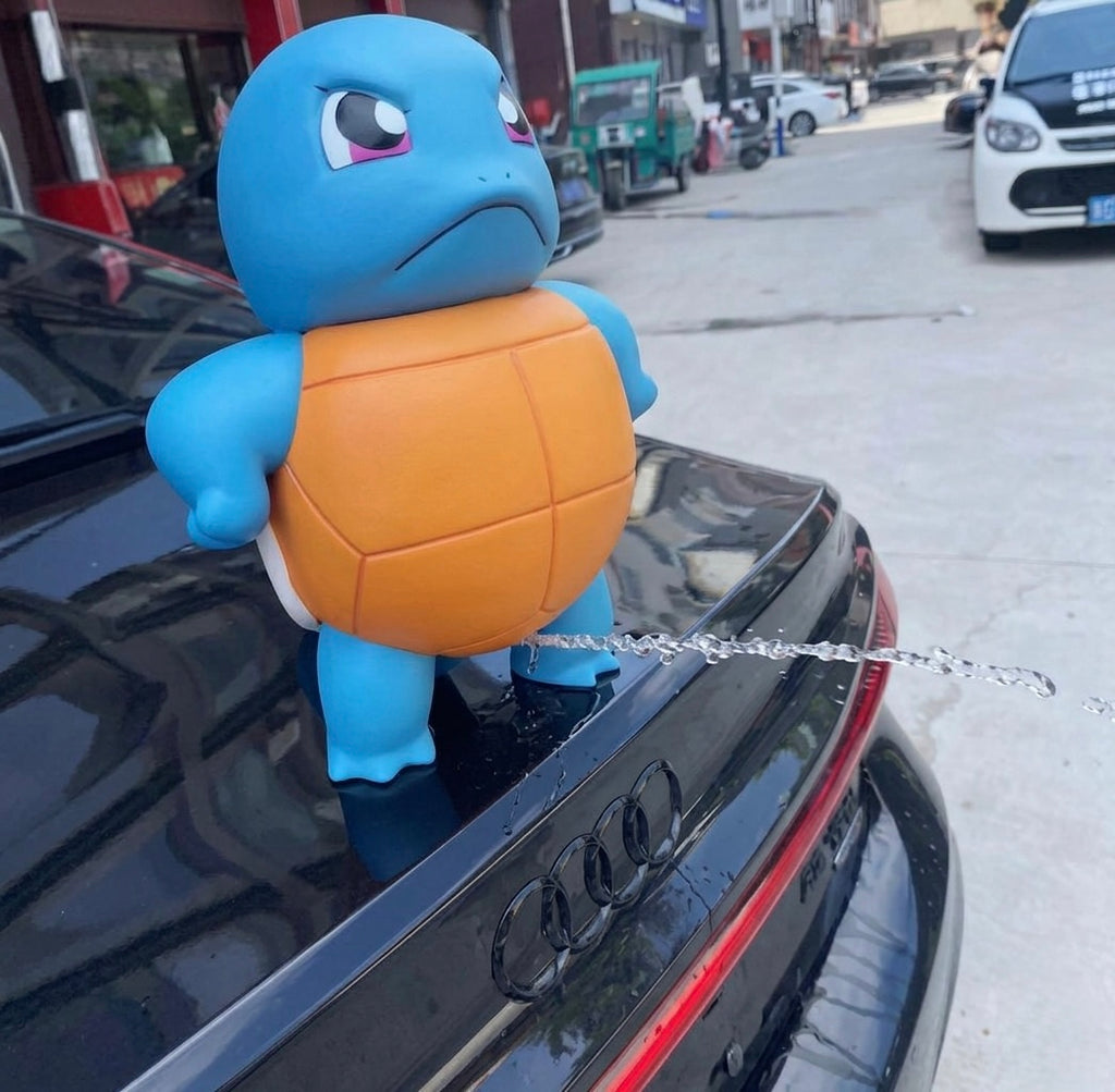 Cute Turtle Car Roof Toy Water Spraying Ornament