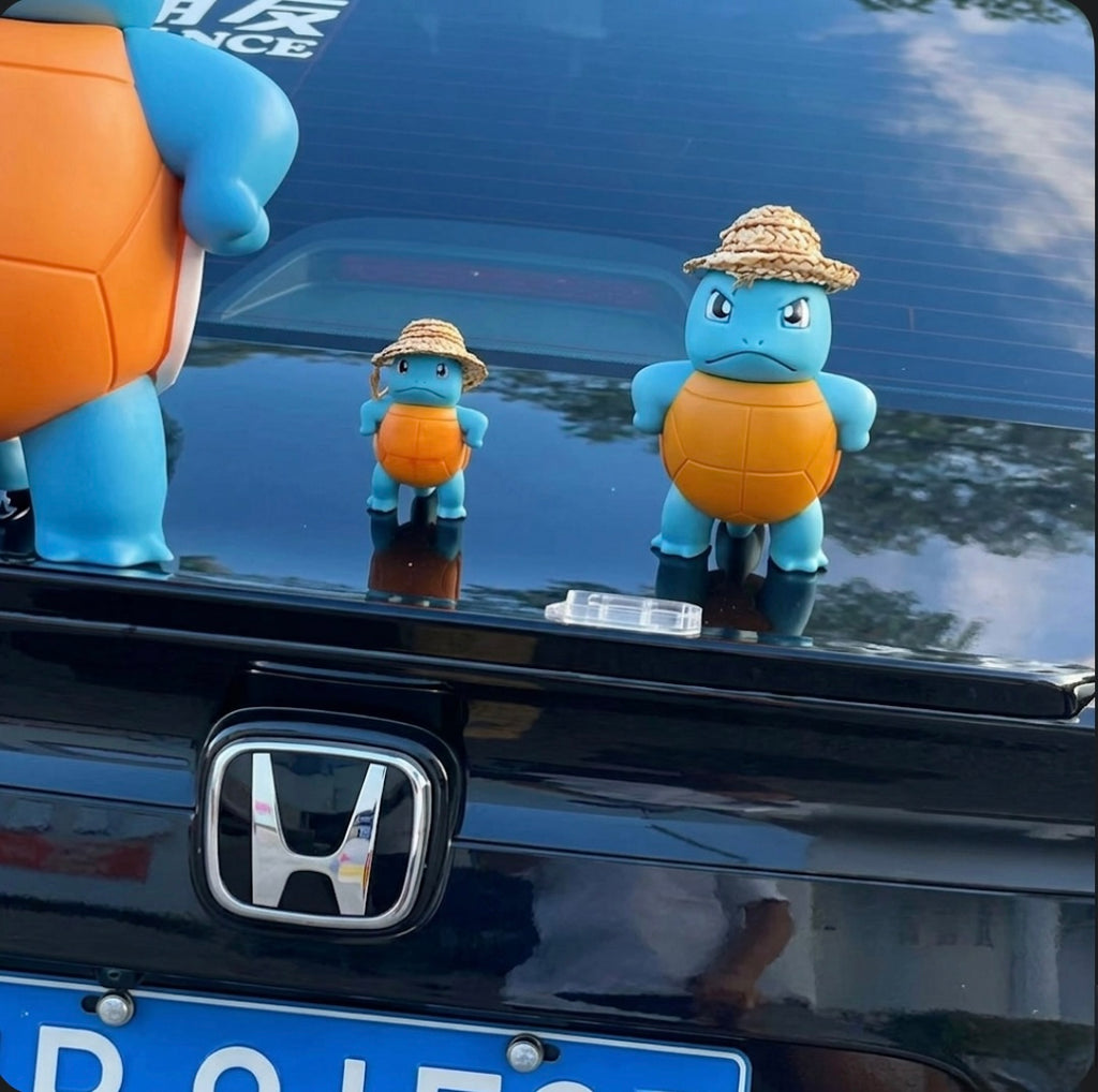 Cute Turtle Car Roof Toy Water Spraying Ornament