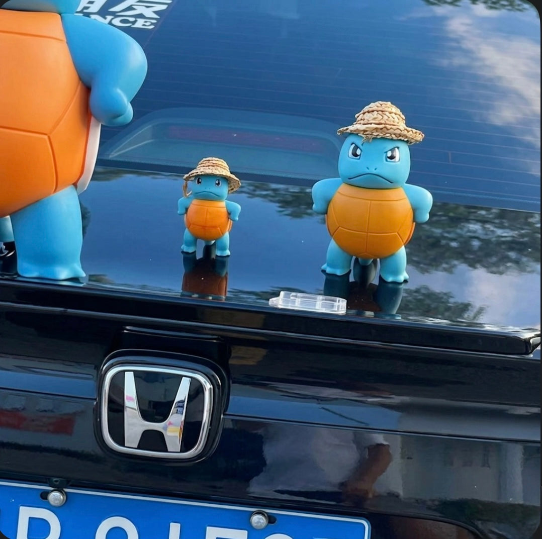 Cute Turtle Car Roof Toy Water Spraying Ornament