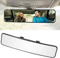 Rear View Mirror, 290Mm Convex Rearview Mirror Interior Clip on Wide Angle Rear View Mirror to Reduce Blind Spot Effectively for Cars SUV Trucks (290 X 74Mm) White