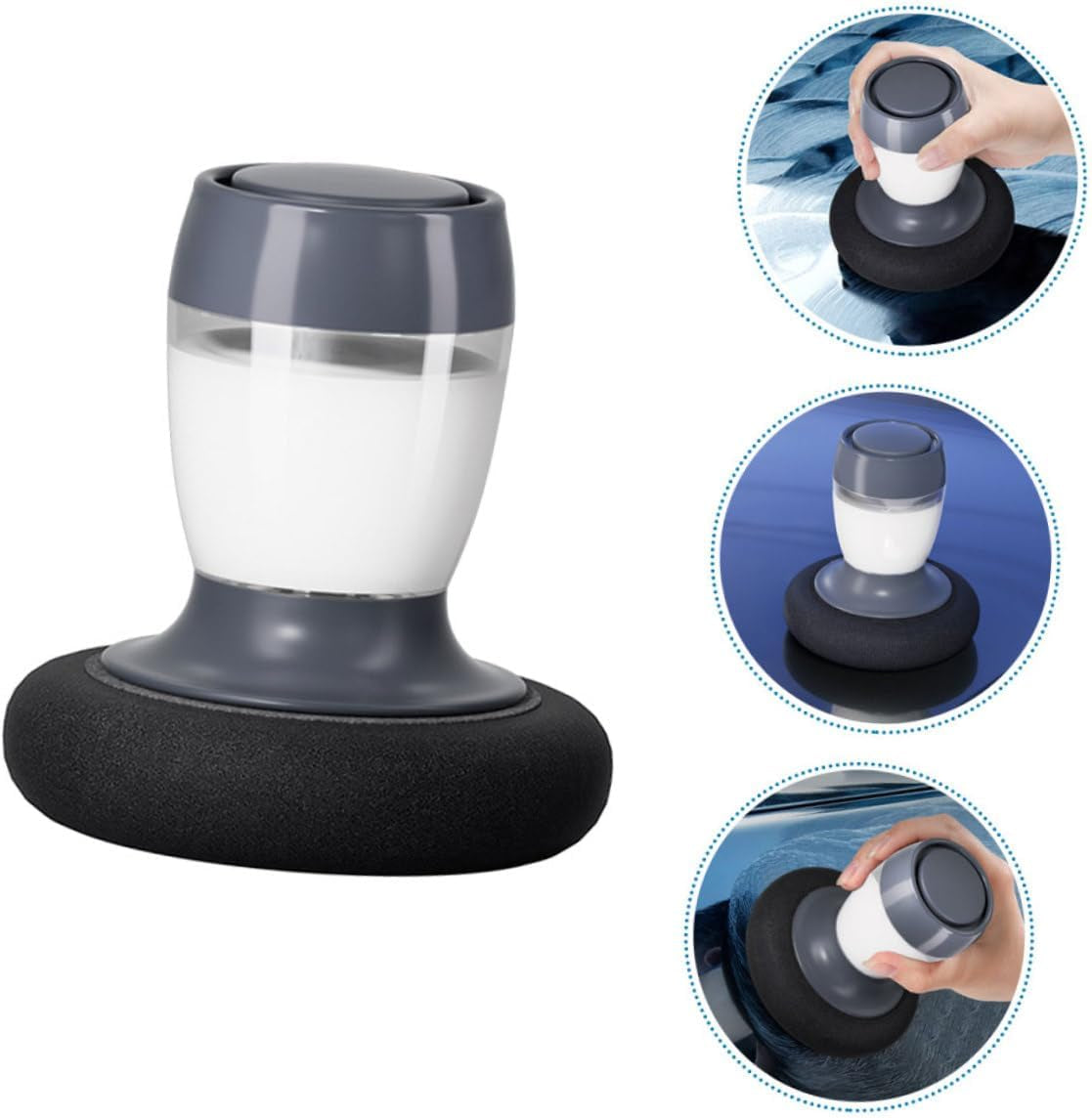 Car Wax Kit Car Wax Applicator Pad Polishing Pad Automatic Liquid Dispenser Cleaner for Scratch Repair