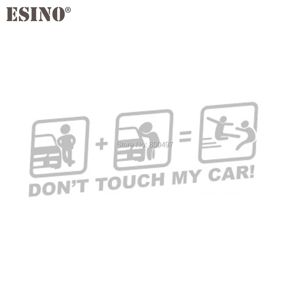 Car Styling Fashion Funny Decoration Car Accessory Don'T Touch My Car Baby in Car Creative Reflective Stickers Car Body Decal