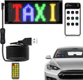 17X7 CM Car LED Sign - Bluetooth App/Remote Control Flexible Programmable Car LED Interior Lights, USB 5V Cars Custom Text Pattern Display Board Matrix Panel, Cars Gadgets Men/Bar Party/Window/Door