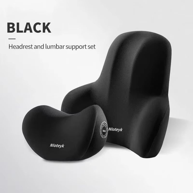 Memory Foam Car Neck Cushion Car Lumbar Support for Car Supplies Universal Neck Pillow Waist Cushion Car Seat Car Accessories
