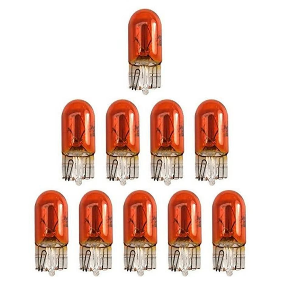 50Pcs Side Indicator Capless Lamp LED 501 T10 W5W Amber Orange Car Light Bulbs Car LED Lights