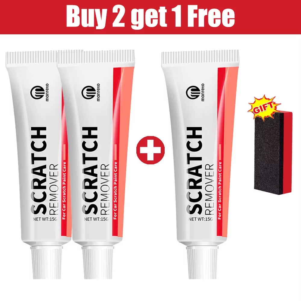 Car Scratch Remover Car Polishing Paste with Sponge, Car Body Paint Care Kit Car Paint Repair Spray Paint for Car