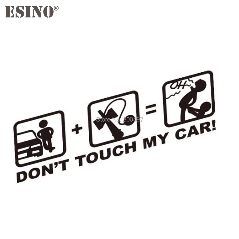 Car Styling Fashion Funny Decoration Car Accessory Don'T Touch My Car Baby in Car Creative Reflective Stickers Car Body Decal